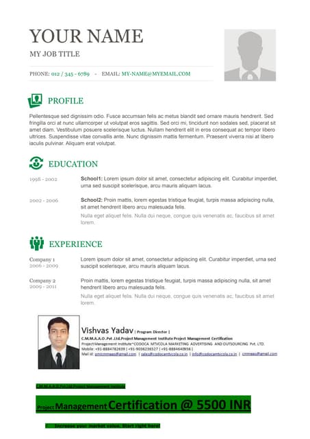 Cmmaao pmi-resume template-5