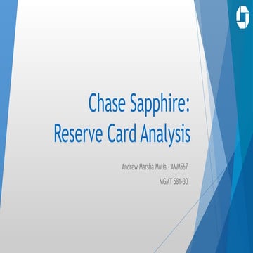 Chase Sapphire Case Study