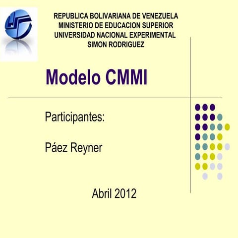 Modelo de madurez cmmi | PPTX