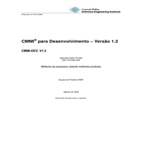 Cmmi dev-1-2-portuguese | PDF