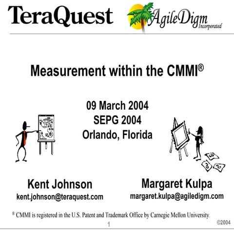 Cmmi  agile kulpa 2004meas cmmi[1]