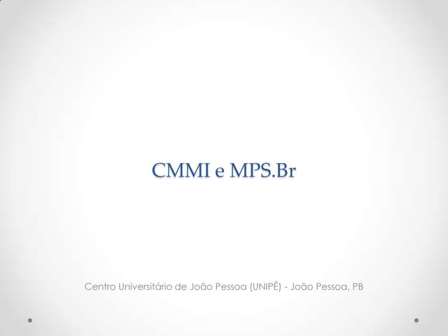 Cmmi e mps.Br