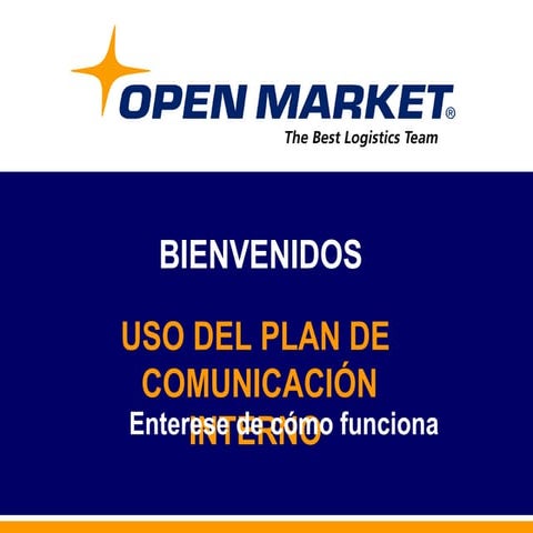 ¿Cómo funciona el plan de comunicación interno?