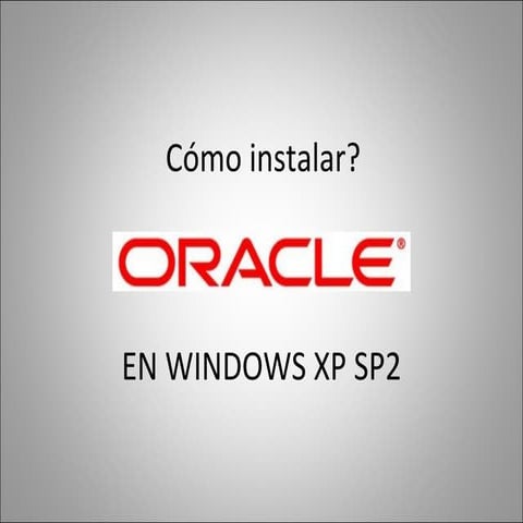 instalaroracle