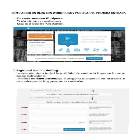 Abrir un blog con Wordpress