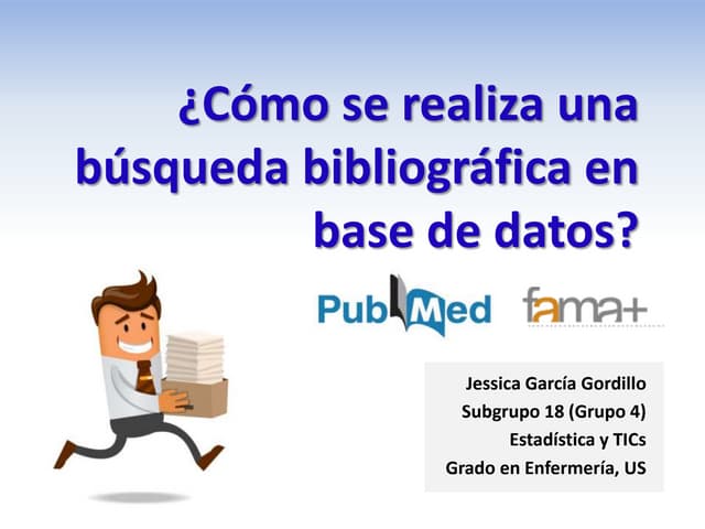 Búsqueda bibliográfica desde PubMed