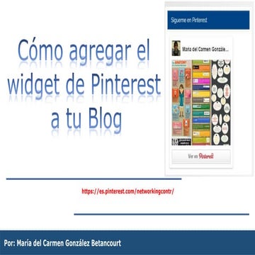 Como agregar el widget de Pinterest a tu blog
