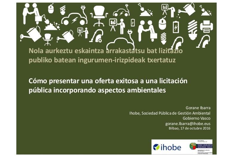 Como presentar una oferta para una licitación