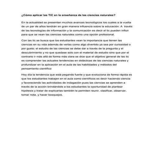 Ciencias naturales de la mano con las tic en quinto grado de primaria y ...