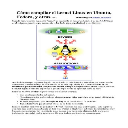 Cómo compilar el kernel