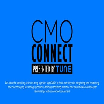 CMO Connect presented by TUNE
