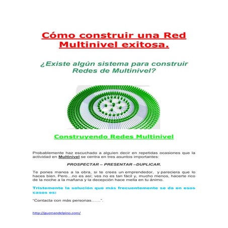 Cómo construir una red multinivel exitosa