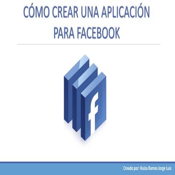 Cómo crear una aplicación para facebook manual