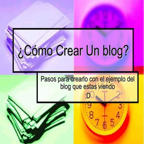 Cómo crear un blog