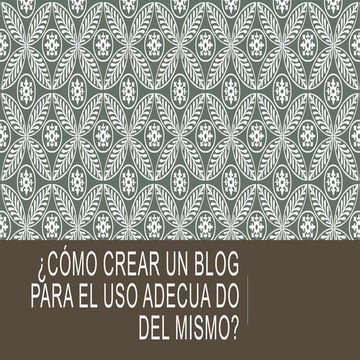 Cómo crear un blog para el uso
