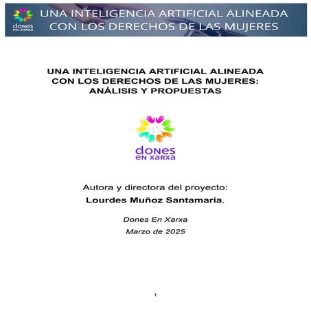 Una inteligencia artificial alineada con los derechos de las mujeres: análisi...