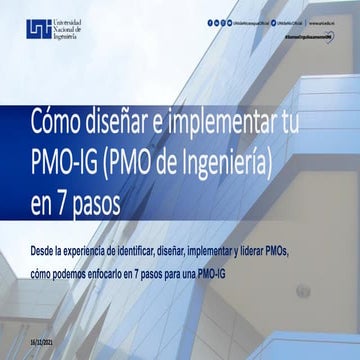 Cómo Diseñar e Implementar tu PMO de Ingeniería en 7 Pasos