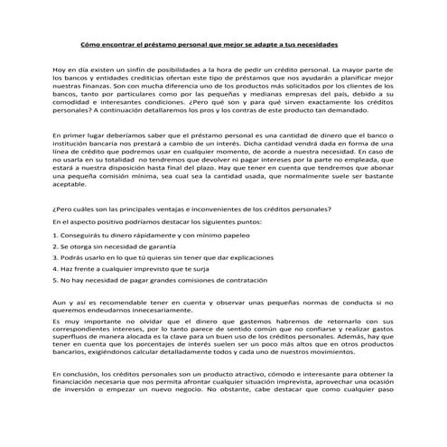 Prestamos Personales PDF