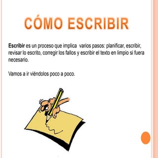 Cómo escribir