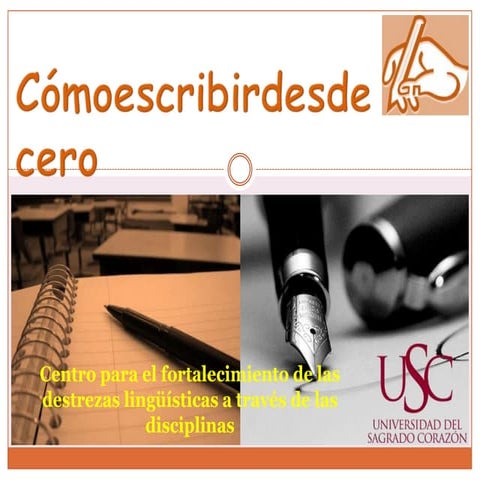 Cómo escribir desde cero final