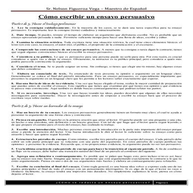 Cómo escribir un ensayo persuasivo | DOCX