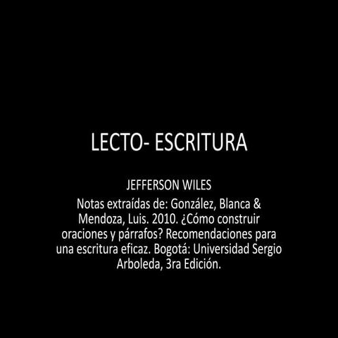 Cómo es una oración ideal