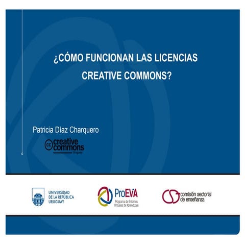 ¿Cómo funcionan las licencias Creative Commons? 