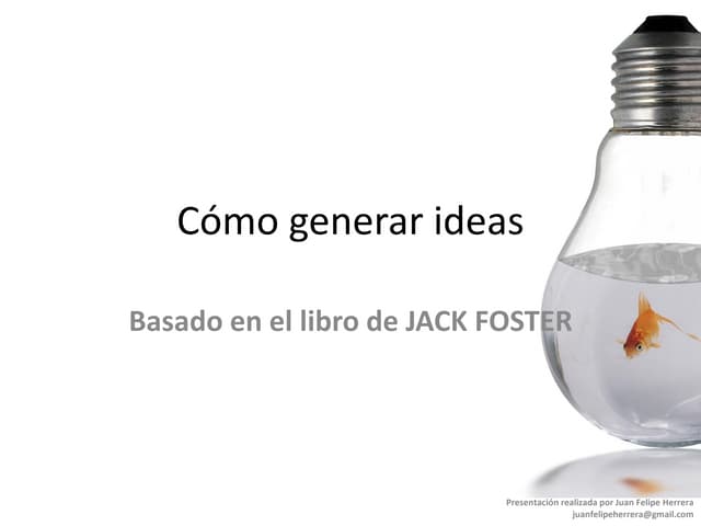 Cómo generar ideas