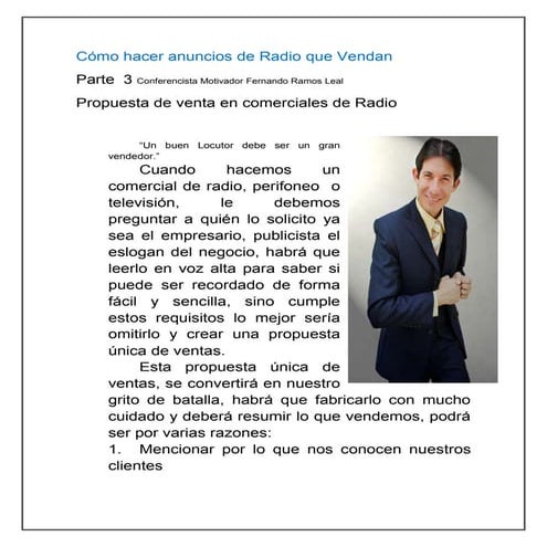 Cómo hacer anuncios de radio que vendan parte 3