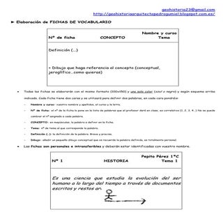 Cómo hacer fichas vocabulario 2012 ...