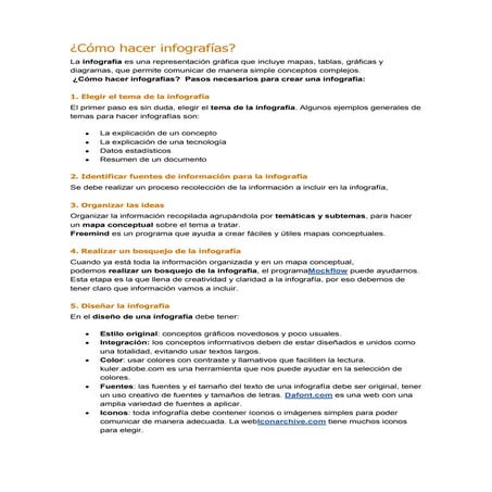 Cómo hacer infografías