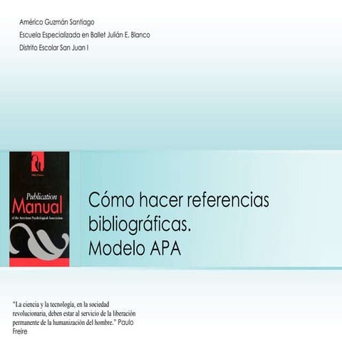 Cómo hacer referencias bibliográficas