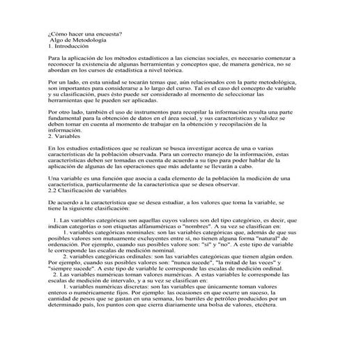 Como Hacer Una Encuesta