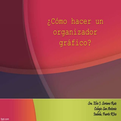 Cómo hacer un organizador gráfico