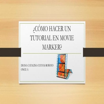 Cómo hacer un tutorial en movie marker
