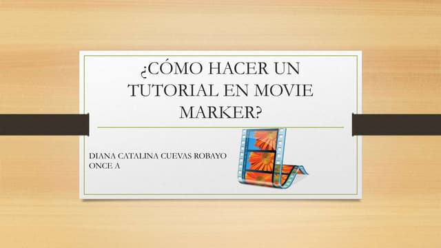 Cómo hacer un tutorial en movie marker