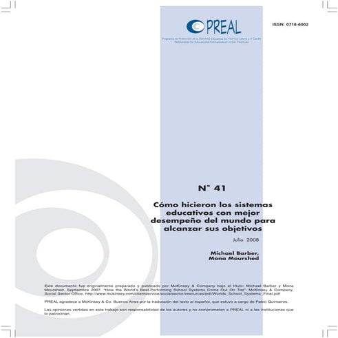 Cómo hicieron los sistemas educativos con mejor desempeño del mundo para alca...