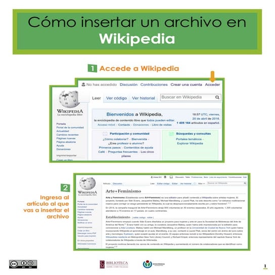 Cómo insertar un archivo en Wikipedia | PDF