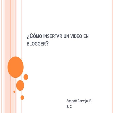 Cómo insertar un video en blogger