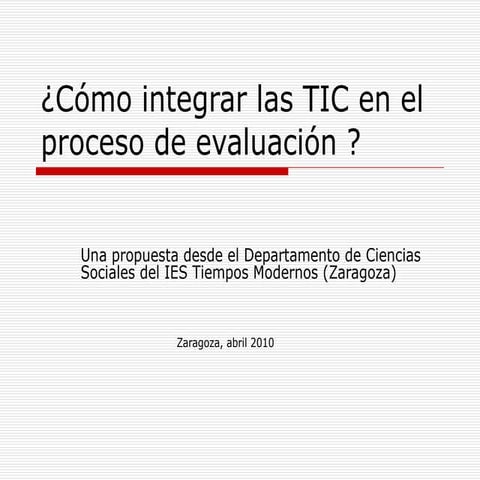 CóMo Integrar Las Tic En El Proceso