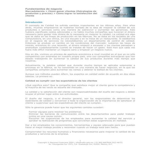 Cómo lograr la satisfacción del cliente