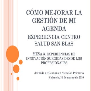 Cómo mejorar la gestión de mi agenda00