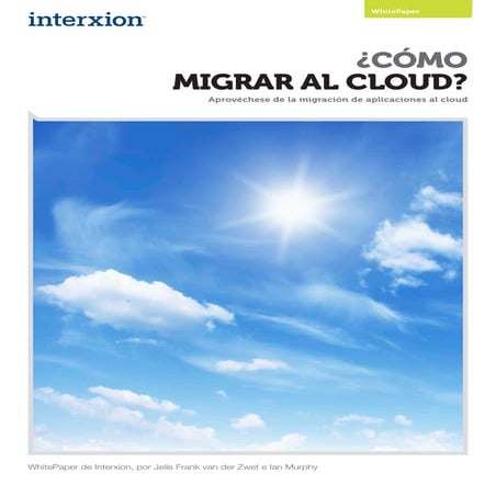 ¿Cómo migrar al cloud?
