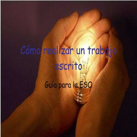 Cómo realizar un trabajo escrito