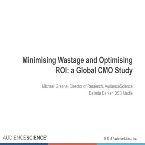 Webinar on Minimizing Waste and Optimizing ROI in Digital Advertising
