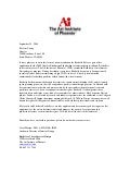 Thank you letter for project support