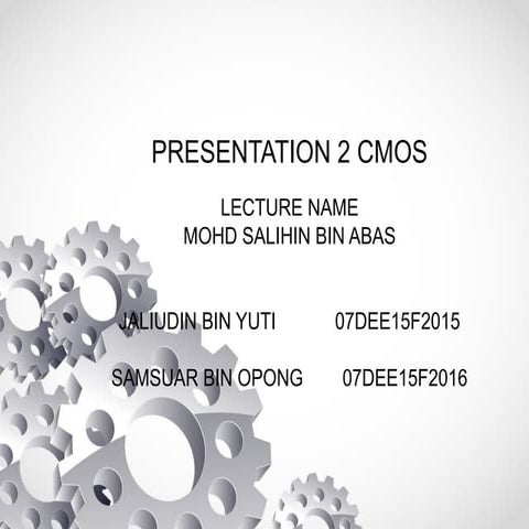 Cmos ic design (slides) | PPT