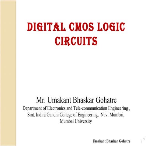 Cmos VLSI Design By umakant bhaskar gohatre