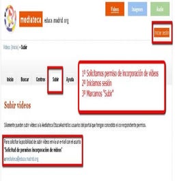 Cómo subir un vídeo a la mediateca de educamadrid