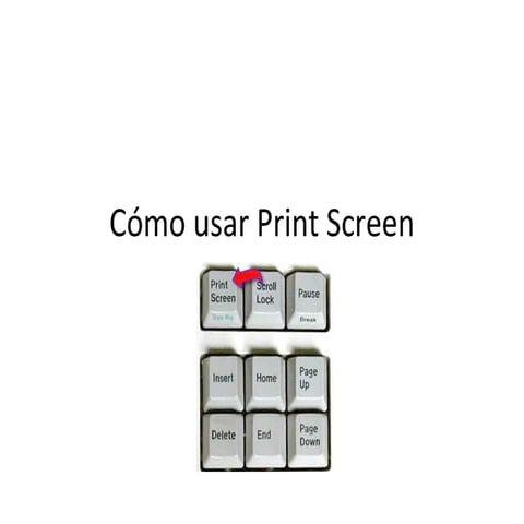 Cómo usar print screen